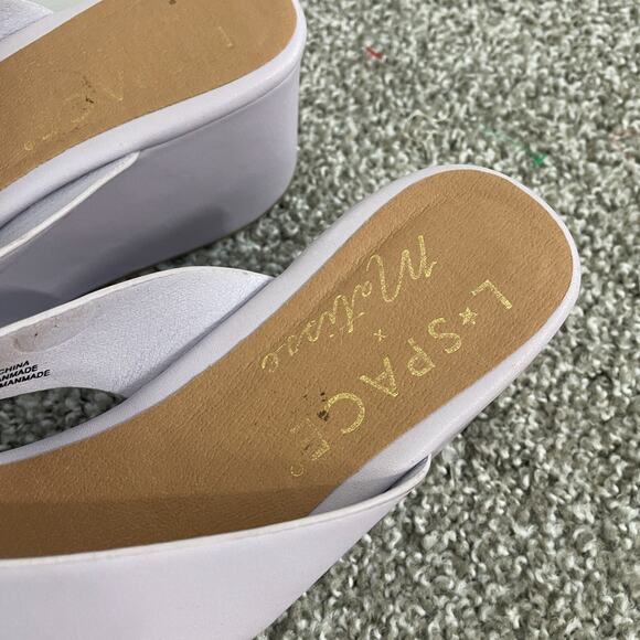 LSpace x Matisse Sandals Heels Women 9 Lilac Wedge Thong Slip On Resort Vacation - Picture 7 of 8